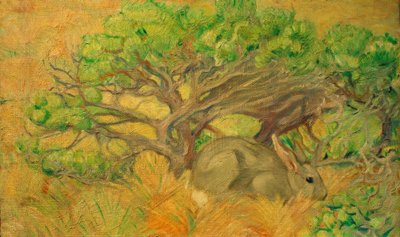Wild Rabbit by Franz Marc